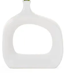 Gaspé - Vase - 10'' L x 3'' W x 11'' H - White