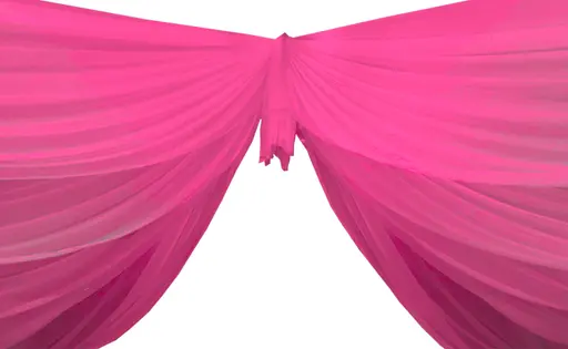 Voile drape 50' L - Fuchsia