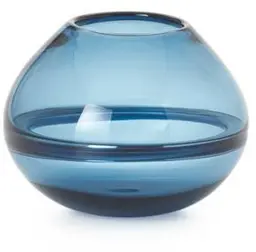 Saturne - Vase - 6'' H - Bleu