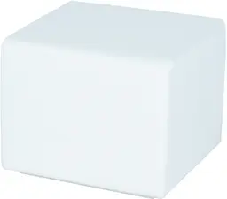 Fidji pouf - Cuir rigide Blanc