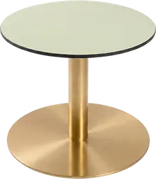 Sydney - Table à café rond - 24'' D x 16" H - Or & Vert melon