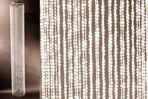 Round column diamond cut acrylic 12' H - Clear