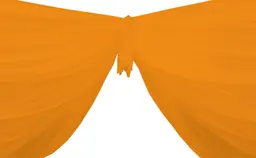Voile drape 50' L - Tangerine