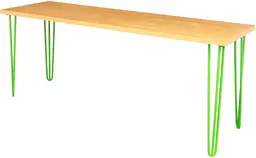 Oslo - Console table - 72'' L x 18'' W x 30'' H - Green & Natural wood