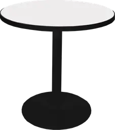 Sydney - Table bistro rond (AVEC CADRE) - 36'' D x 30" H - Noir & Blanc
