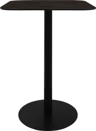 Sydney - Table bistro - 31.5'' L x 31.5'' l  x 40" H - Noir & Bois foncé