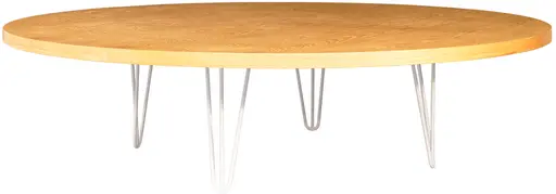 Oslo - Round banquet table - 60'' Dia x 16'' H - White & Amber wood