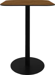 Sydney - Table bistro - 31.5'' L x 31.5'' l  x 40" H - Noir & Bois brun