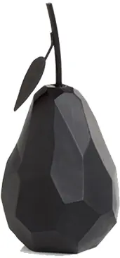Geometric pear - Black