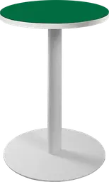 Sydney - Table cocktail rond (AVEC CADRE) - 24'' D x 30" H - Blanc & Vert