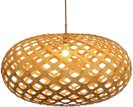 Palawan pendant lamp - Round - 30'' Dia - Wood