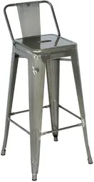 Loft stool - WITH back - Dark grey