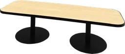 Sydney - Table à café (AVEC CADRE) - 72'' L x 24'' l x 16" H - Noir & Bois clair