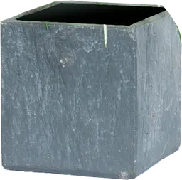 Slate - Cover pot - 5" L x 5" W x 5" H - Charcoal