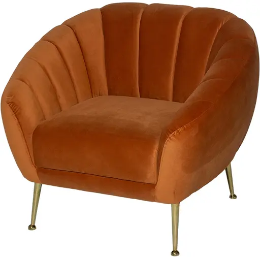 Adaline - Armchair - Burnt orange