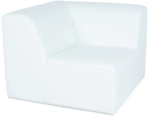 Fidji - Corner - Hard white leather