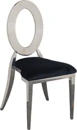 Eclipse chaise - Velours noir