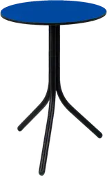 Bloom - Table cocktail rond - 24'' D x 30" H - Noir & Bleu