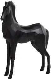 Cheval géométrie - Noir