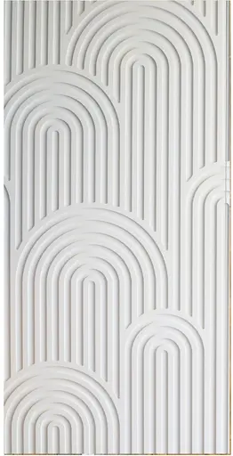Mur - 4' L x 8' H - Luna - Blanc