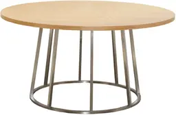 Olympe table banquet rond - 60'' D x 30'' H - Bois ambré