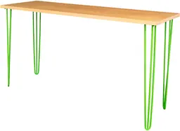 Oslo - Commune table - 72'' L x 24'' W x 40'' H - Green & Natural wood