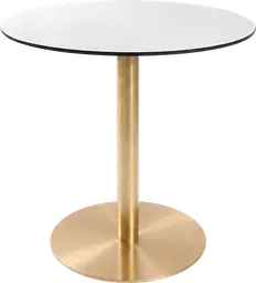Sydney - Table bistro rond - 36'' D x 30" H - Or & Blanc