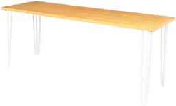 Oslo - Table commune - 72'' L x 24'' l x 30'' H - Blanc & Bois naturel