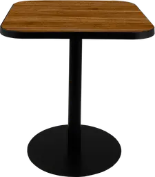 Sydney - Table bistro (AVEC CADRE) - 31.5'' L x 31.5'' l x 30" H - Noir & Bois brun