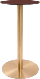 Sydney - Table cocktail round - 24'' Dia x 40" H - Gold & Autumn red