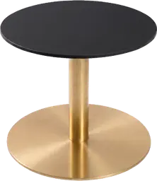 Sydney - Coffee table round - 24'' Dia x 16" H - Gold & Black