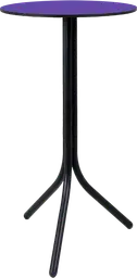 Bloom - Table cocktail rond - 24'' D x 40" H - Noir & Mauve