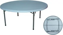 Table pliante - Ronde 70" D - Plastique
