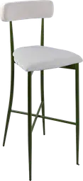 Margot - Stool - Green & Ivory