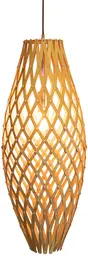 Palawan luminaire - Allongé - 11.75'' D x 36'' H - Bois