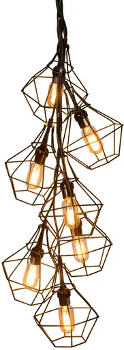 Charbon chandelier - Assortment of 7