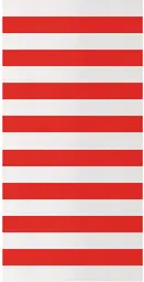 Wall - 4' L x 8' H - Circus H - Red and White