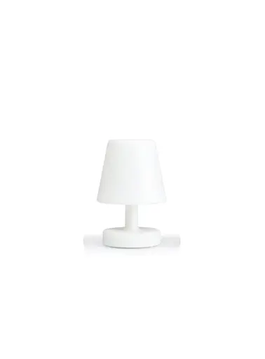 Franklin table lamp - 3.8" Dia x 5.9" H - White