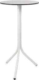 Bloom - Table cocktail round - 24'' Dia x 40" H - White & White marble