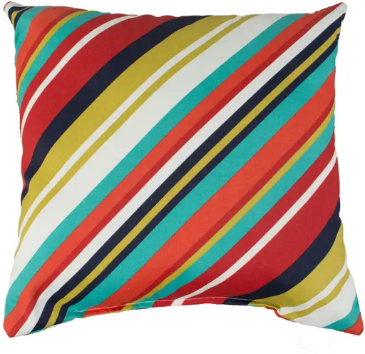 Coussin rayé - Orange