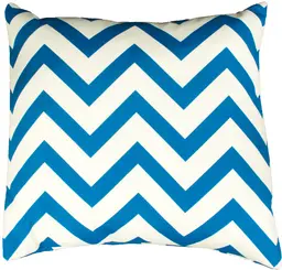 Coussin chevron - Bleu et Blanc