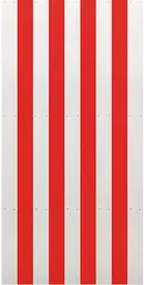 Wall - 4' L x 8' H - Circus V - Red and White