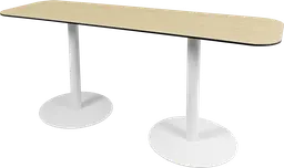 Sydney - Table commune - 72'' L x 24'' l  x 30" H - Blanc & Bois clair