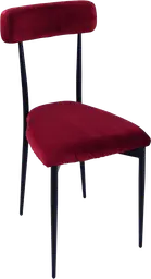 Margot - Chair - Black & Wine red