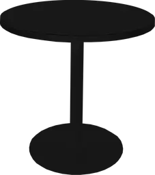 Sydney - Table bistro rond (AVEC CADRE) - 36'' D x 30" H - Noir