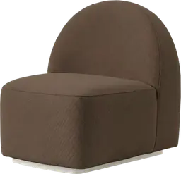 Luna - Curved sofa - Mink brown