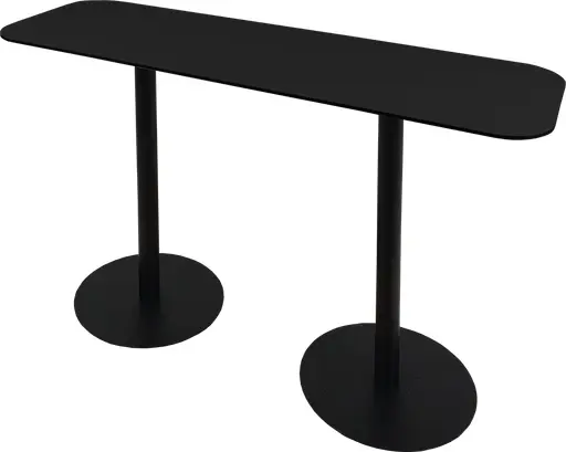 Sydney - Communal table - 72'' L x 24'' W x 40" H - Black