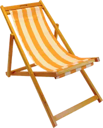 Costa - Chaise transat - Bois & Orange