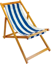 Costa - Chaise transat - Bois & Bleu