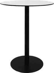 Sydney - Table bistro rond - 36'' D x 40" H - Noir & Blanc